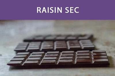 Chocolat Raisin Sec : Excellence Bourbon 